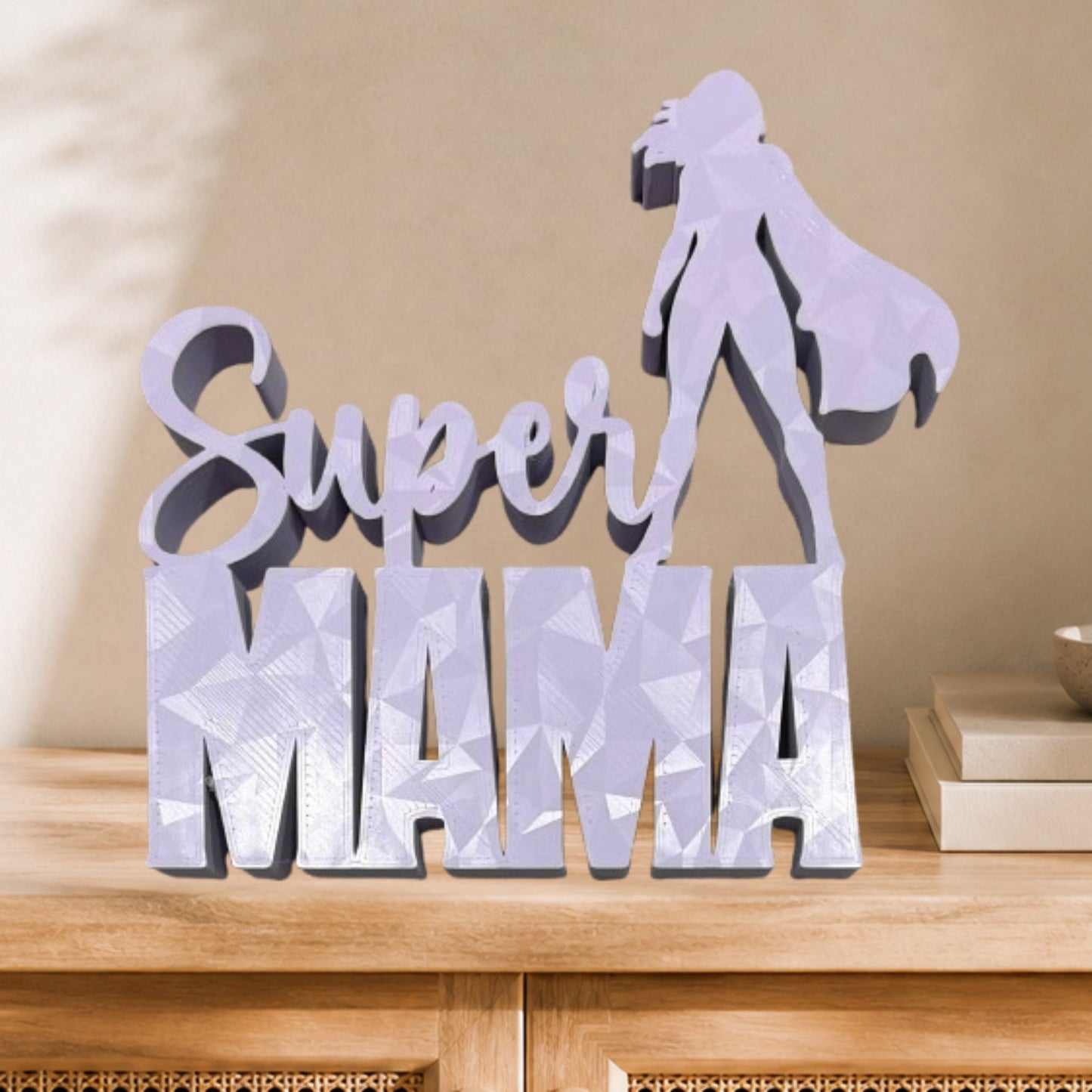 Deko Aufsteller Super MAMA | Muttertag | Geburtstag