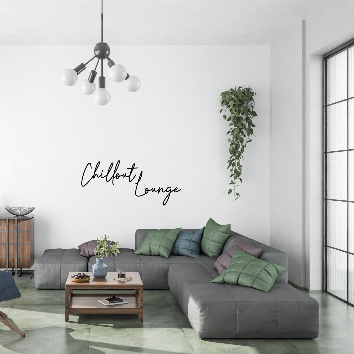 3D Deko Schriftzug "Chillout Lounge" l WOHNZIMMERDEKO | WANDDEKO | RELAXZONE