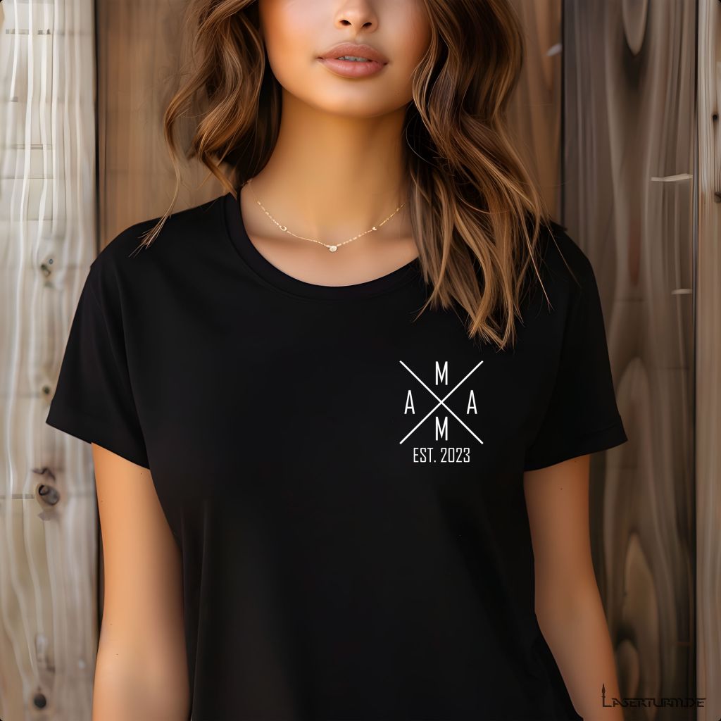 Bügelbild Papa, Mama, Oma, Opa - EST. xxxx | AUFBÜGELN | DIY | TSHIRT