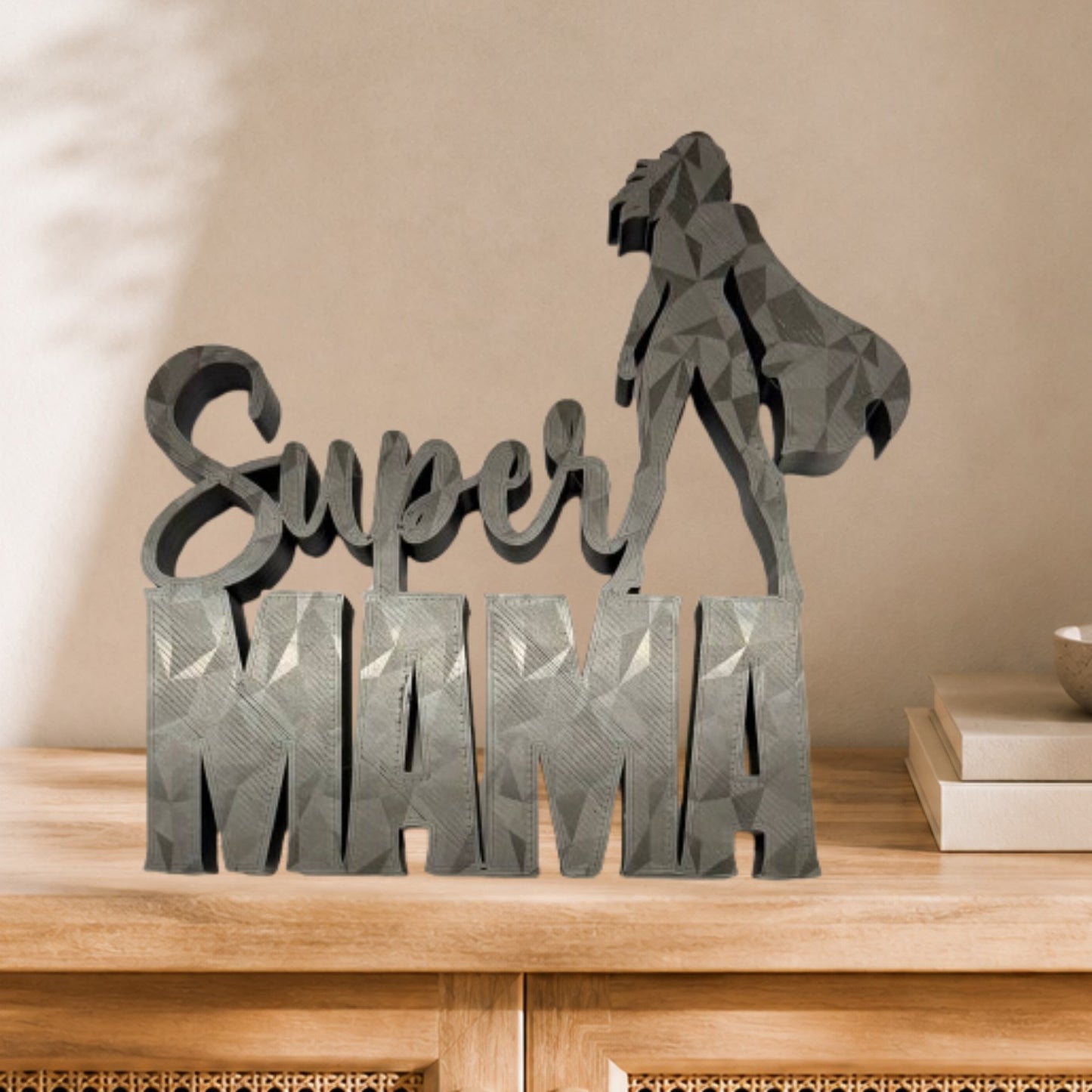 Deko Aufsteller Super MAMA | Muttertag | Geburtstag
